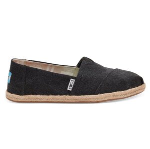Toms Black Washed Canvas Alpargata Žene - Tenisice Toms - Crna - 10009751-4.5UK - Size: 4.5