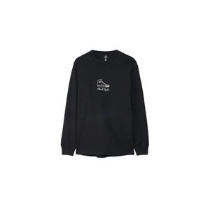 Converse Icon Signature Long Sleeve T-Shirt Muškarci - Majice Converse - Crna - 10023637-A01-L - Size: L