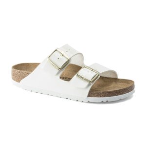 Birkenstock Arizona BF Patent White Regular Fit Unisex - Sandale Birkenstock - Bijela - 1005293-7.5 - Size: 7.5