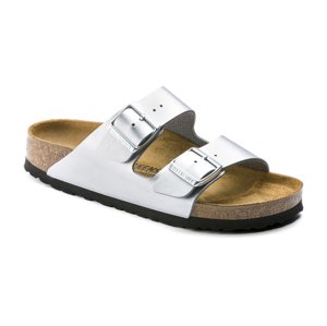 Birkenstock Arizona BF Silver Regular Fit Žene - Sandale Birkenstock - Bijela - 1012282-9 - Size: 9