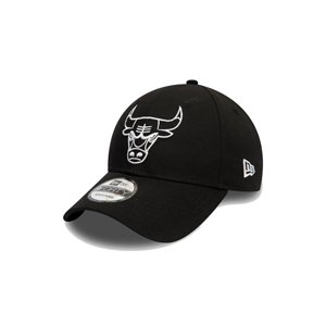 New Era Chicago Bulls Essential Outline Black 9FORTY Unisex - Glavni pokrivači New Era - Crna - 12292586-One-size - Size: One size