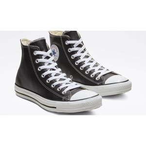 Converse Chuck Taylor Hi Leather Black Unisex - Tenisice Converse - Crna - 132170C-4 - Size: 4