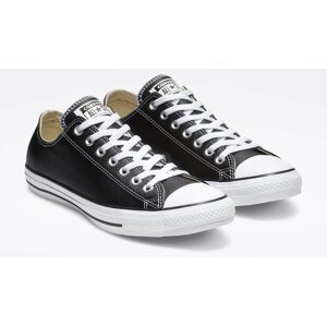 Converse Chuck Taylor Leather Black Unisex - Tenisice Converse - Crna - 132174C-4.5UK - Size: 4.5