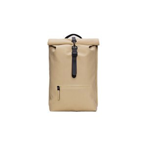 Rains Rolltop Rucksack W3 Sand Unisex - Ruksaci i torbe Rains - Svijetlo smeđa - 13320-24-One-size - Size: One size