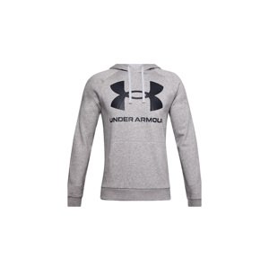 Under Armour Rival Fleece Big Logo Hoodie Muškarci - Dukserice i džemperi s kapulja Under Armour - Siva - 1357093-011-L - Size: L