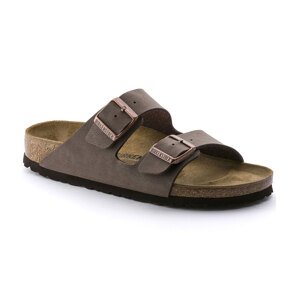 Birkenstock Arizona BF Nubuck Mocha Narrow Fit Unisex - Sandale Birkenstock - Smeđa - 151183-7.5 - Size: 7.5