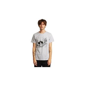 Dedicated T-shirt Stockholm Coffee Vinyl Grey Melange Muškarci - Majice Dedicated - Siva - 18018-L - Size: L