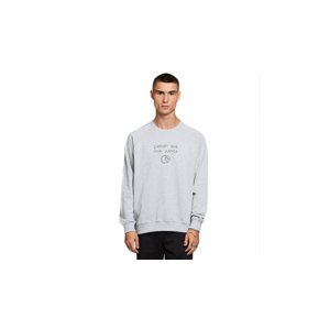 Dedicated Sweatshirt Malmoe Local Planet Grey Melange Muškarci - Dukserice i džemperi s kapulja Dedicated - Siva - 18338-L - Size: L