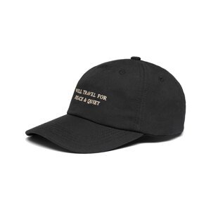 Dedicated Soft Cap Slussen Will Travel Black Unisex - Glavni pokrivači Dedicated - Crna - 21353-One-size - Size: One size