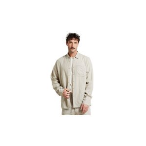 Dedicated Shirt Rute Linen Ecru Muškarci - košulja Dedicated - Bezbojan - 21888-XL - Size: XL