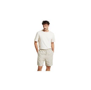 Dedicated Shorts Vejle Linen Ecru Muškarci - Kratke hlače Dedicated - Bezbojan - 21897-S - Size: S