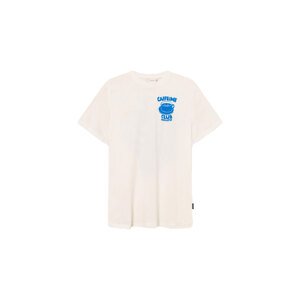Dedicated T-shirt Stockholm Caffeine Club Off-White Muškarci - Majice Dedicated - Bezbojan - 22783-L - Size: L