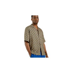 Dedicated Shirt Marstrand Medallion Ditsy Green Muškarci - košulja Dedicated - Zelena - 22899-L - Size: L