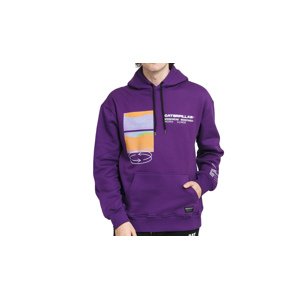Caterpillar Fashion Pocket Hoodie Purple Muškarci - Dukserice i džemperi s kapulja Caterpillar - Ljubičasta - 2910521-PRL-L - Size: L