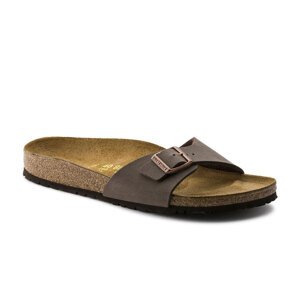 Birkenstock Madrid BF Nubuck Mocha Narrow Fit Unisex - Sandale Birkenstock - Smeđa - 40093-5 - Size: 5