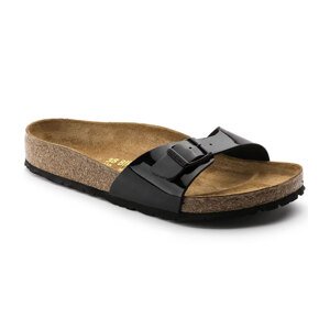 Birkenstock Madrid Birko-Flor Patent Narrow Fit Žene - Sandale Birkenstock - Crna - 40303-5.5 - Size: 5.5