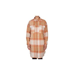 IrieDaily Checky Shirt Jacket Beige Žene - Jakne IrieDaily - Narančasta - 561D340-603-S - Size: S