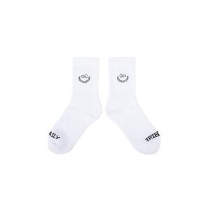 IrieDaily Grin Cat Sock White Unisex - Nogavice IrieDaily - Bijela - A93D981-710-M - Size: M