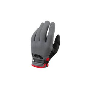 Chrome Industries Cycling Gloves 2.0 Unisex - Rukavice Chrome - Siva - AC-229-GYBK-NA-L - Size: L