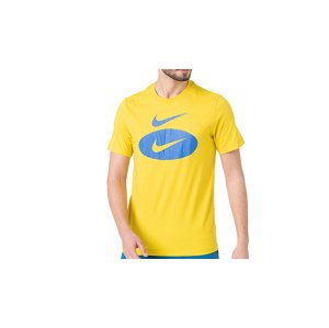 Nike Nsw Swoosh Oval T-Shirt Muškarci - Majice Nike - Žuta - DM6343-709-S - Size: S