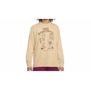 Nike Basketball Long-Sleeve T-Shirt Muškarci - Majice Nike - Svijetlo smeđa - DN3044-101-XL - Size: XL