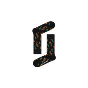 Happy Socks Flamingo Sock Unisex - Nogavice Happy Socks - Crna - FAM01-9300-4-7 - Size: 4-7