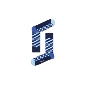 Happy Socks Filled Optic Sock Unisex - Nogavice Happy Socks - Plava - FIO01-6050-7.5-11.5 - Size: 7.5-11.5