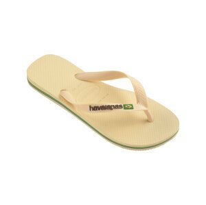 Havaianas Brasil Logo Unisex - Flip Flop Havaianas - Svijetlo smeđa - H4110850-9256-BRA-45/46 - Size: BRA-45/46