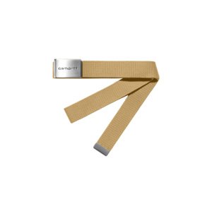 Carhartt WIP Clip Belt Chrome Unisex - Pojas Carhartt WIP - Svijetlo smeđa - I019176_1YH_XX-One-size - Size: One size