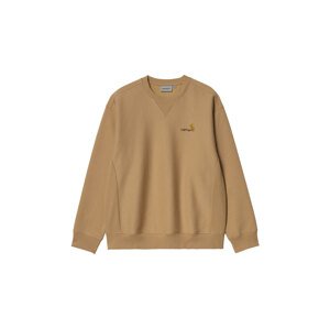 Carhartt WIP American Script Sweatshirt dusty H Brown Muškarci - Dukserice i džemperi s kapulja Carhartt WIP - Smeđa - I025475_07E_XX-M - Size: M
