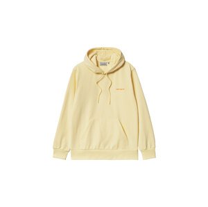 Carhartt WIP Hooded Script Embroidery Soft Yellow Muškarci - Dukserice i džemperi s kapulja Carhartt WIP - Žuta - I028937_0R4_XX-L - Size: L
