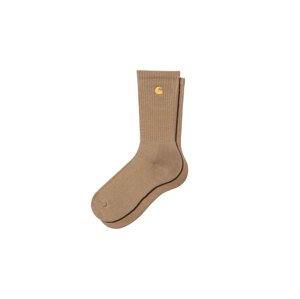 Carhartt WIP Chase Socks Peanut Unisex - Nogavice Carhartt WIP - Svijetlo smeđa - I029421_2GQ_XX-One-size - Size: One size