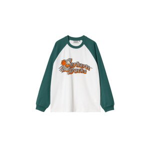 Carhartt WIP L/S Flaming Ducks Baseball T-S Muškarci - Majice Carhartt WIP - Bijela - I034668_2QT_XX-M - Size: M
