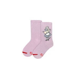 MuseARTa John Tenniel - Alice, the Flamingo and the Pig Unisex - Nogavice MuseARTa - Roza - JT-AF04-06-31-34 - Size: 31-34