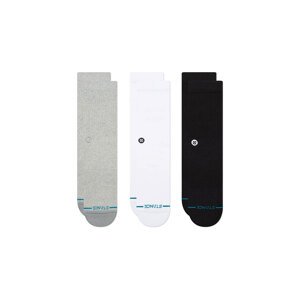 Stance Icon Crew Sock 3 Pack Unisex - Nogavice Stance - Velikobojan - M556D18ICP-MUL-L - Size: L