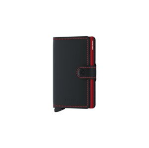Secrid Miniwallet Matte Black & Red Unisex - Novčanik Secrid - Crna - MM-Black-Red-One-size - Size: One size
