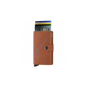 Secrid Miniwallet Stitch Linea Caramello Unisex - Novčanik Secrid - Smeđa - MSt-Linea-Caramello-One-size - Size: One size
