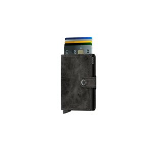 Secrid Miniwallet Vintage Black Unisex - Novčanik Secrid - Crna - MV-BLACK-One-size - Size: One size