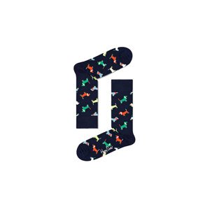 Happy Socks Puppy Love Sock Unisex - Nogavice Happy Socks - Crna - PUL01-6500-4-7 - Size: 4-7