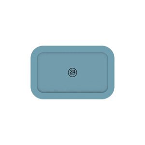 24 Bottles Snackbox Powder Blue 700 ml Unisex - Boca 24Bottles - Plava - SB_070_1971-One-size - Size: One size