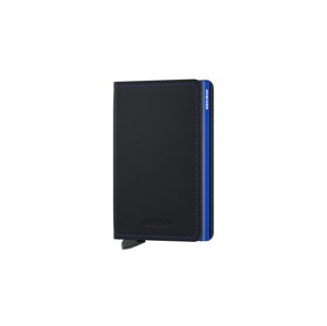 Secrid Slimwallet Matte Black & Blue Unisex - Novčanik Secrid - Crna - SM-Black-Blue-One-size - Size: One size