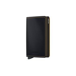 Secrid Slimwallet Matte Black & Ochre Unisex - Novčanik Secrid - Crna - SM-Black-Ochre-One-size - Size: One size