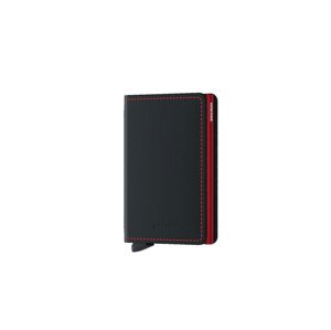 Secrid Slimwallet Matte Black & Red Unisex - Novčanik Secrid - Crna - SM-Black-Red-One-size - Size: One size