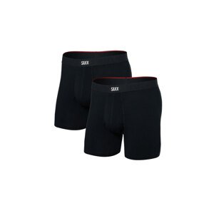 Saxx Vibe Xtra (2Pack) Soft Comfort Boxer Brief 6" Muškarci - Dolje Saxx - Crna - SXPP2VX-BLK-L - Size: L
