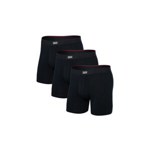 Saxx Vibe Xtra (3 Pack) Soft Comfort Boxer Brief 6" Muškarci - Dolje Saxx - Crna - SXPP3VX-BLK-L - Size: L