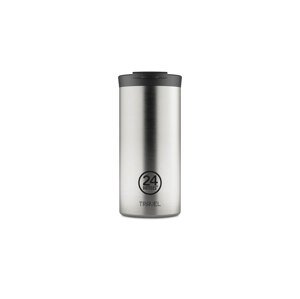 24 Bottles Travel Tumbler Brushed Steel 600ml Unisex - Haljina 24Bottles - Silver - TT_060_406-One-size - Size: One size