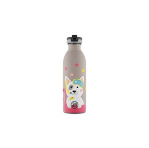 24 Bottles Urban Bottle Lucky Dog 500ml Unisex - Boca 24Bottles - Siva - UB_050_1960-One-size - Size: One size