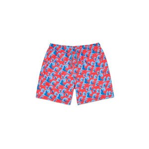 Happy Socks Wave Long Swim Shorts Muškarci - Kratke hlače Happy Socks - Crvena - WVE123-2900-L - Size: L