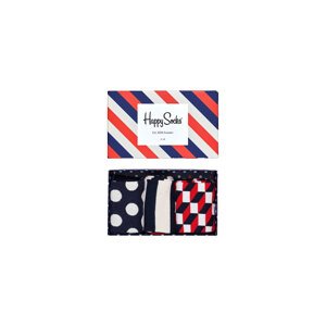 Happy Socks Stripe Gift Box Unisex - Nogavice Happy Socks - Velikobojan - XSTR08-6000-4-7 - Size: 4-7